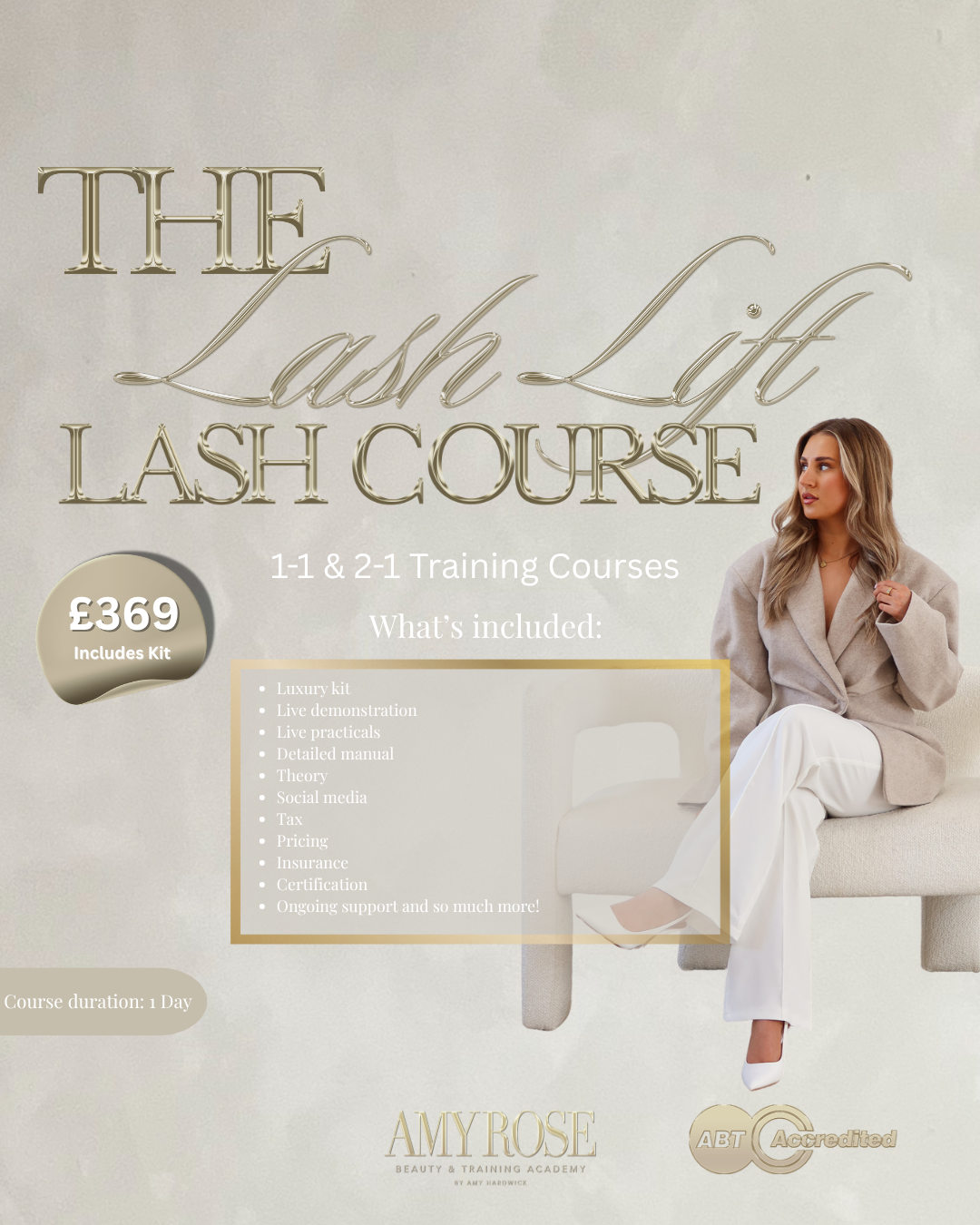 1-1 In House Traditional Lash Lift Course 🎓💫