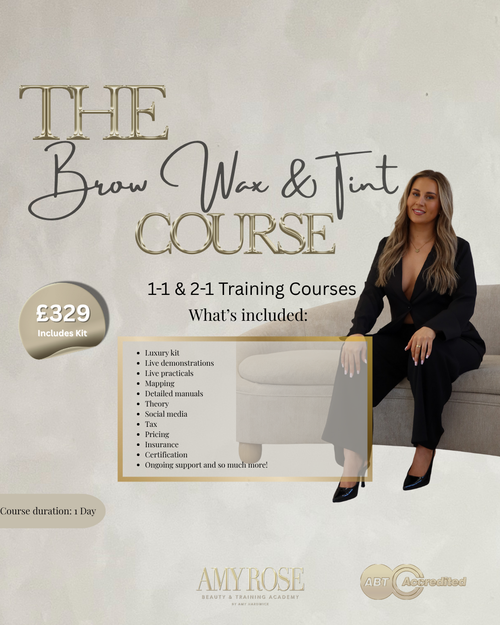 1-1 In House Brow Wax & Tint Course 🎓💫