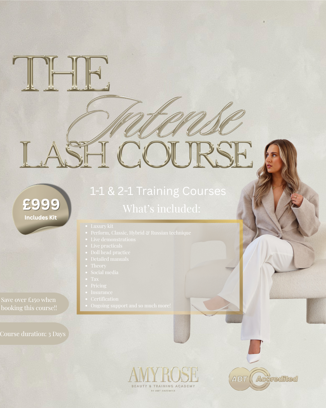 1-1 In House Intense Lash Course 🎓💫